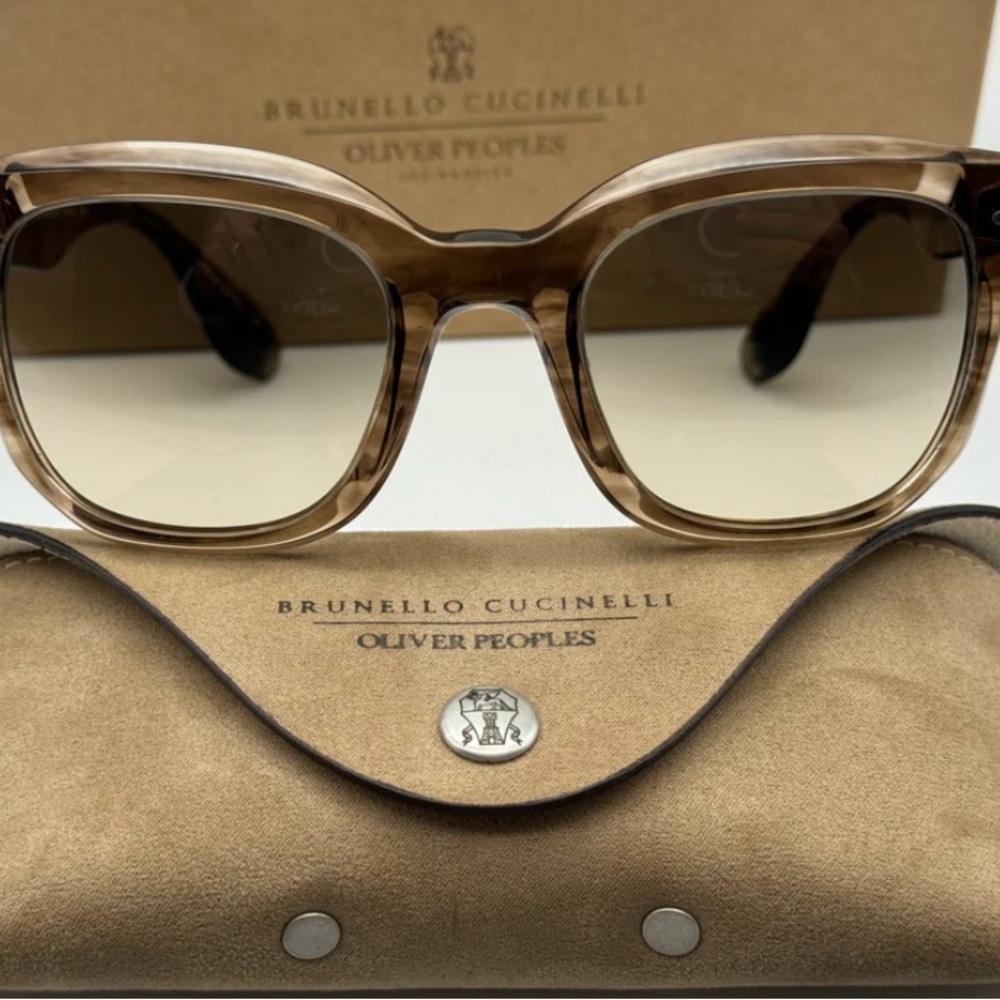 Brunello Cucinelli Tan Sunglasses